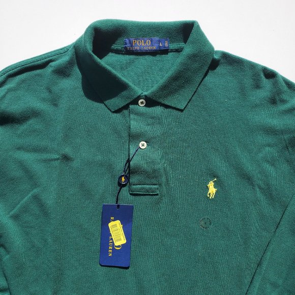 Ralph Lauren Long Sleeve Hunter Green Polo NWT - Picture 3 of 6